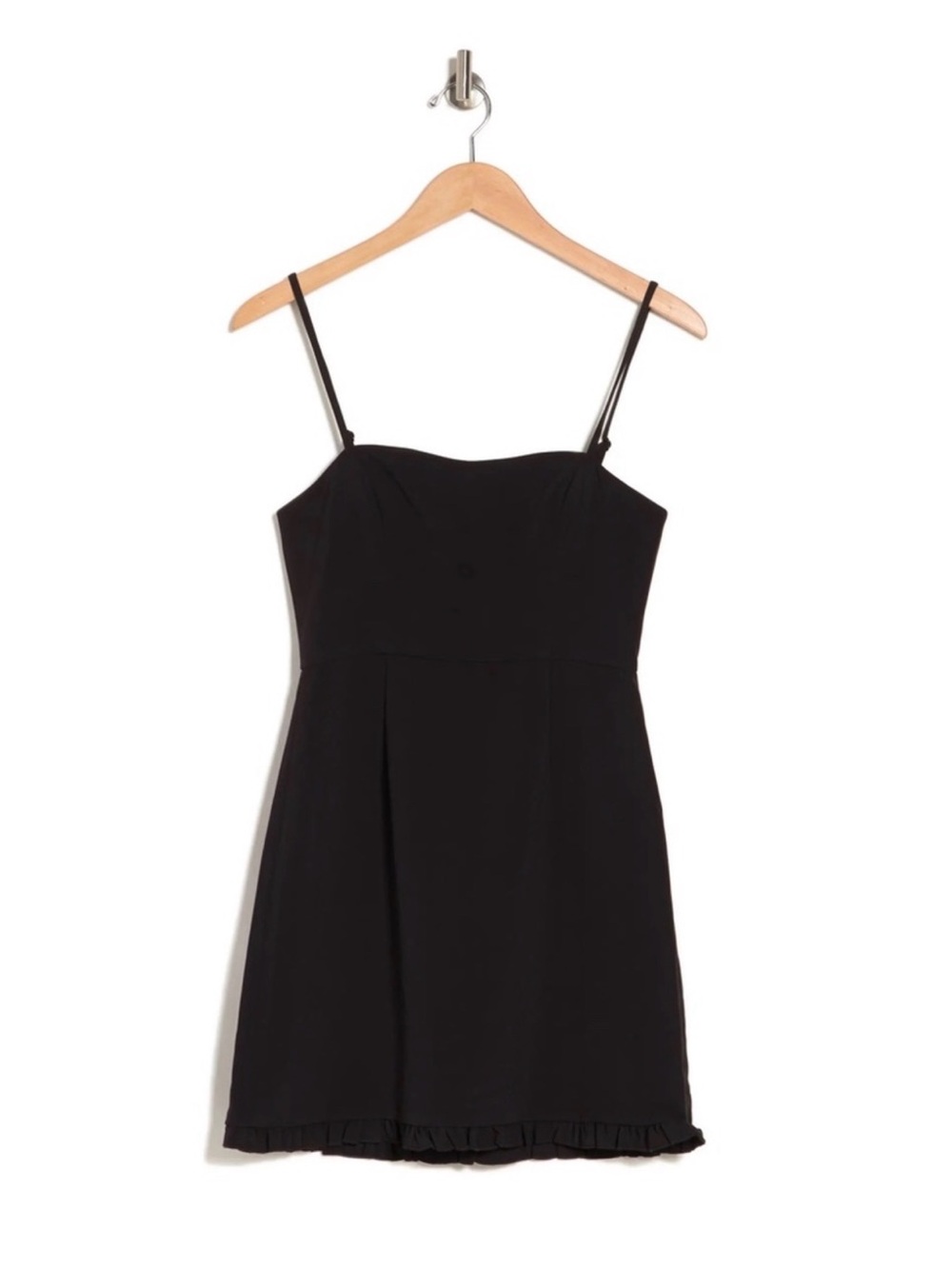 French Connection Black Spaghetti-Strap Mini Dress